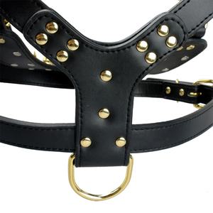 Arnés para perros de raza grande con remaches de cuero <span class=keywords><strong>PU</strong></span> tachonado para perros más grandes Arneses para mascotas - Product Image 6