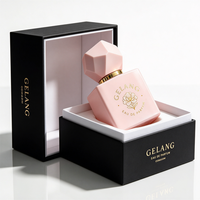 Flacons de parfum vides uniques en verre, 30 ml carrés, 50 ml en verre, 100 ml roses avec emballage boîte