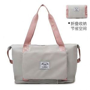Fashion Wet & Dry Separation Folding Tote Bag Waterproof Outdoor <b>Storage</b> for Fitness Clothing Clothing <b>Storage</b> Bag - Product Image 2