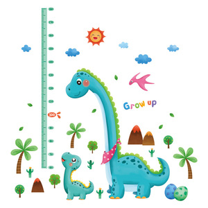 Autocollant mural de <span class=keywords><strong>chambre</strong></span> de bébé mesure de hauteur de <span class=keywords><strong>dinosaure</strong></span> de dessin animé - Product Image 5