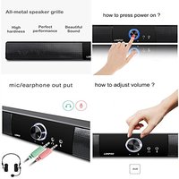 Mini mode home cinéma incurvé barre de son haut-parleur