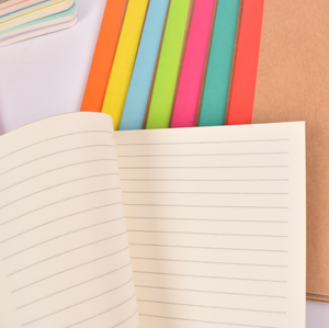 Carnets à couverture souple, journal de voyage, mémo pour étudiants, fournitures de classe et de bureau, cahier ligné, composition Kraft A5, carnet coloré - Product Image 2