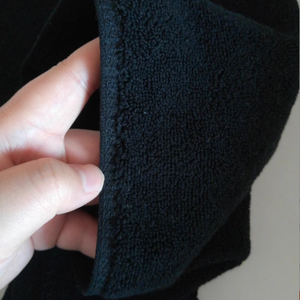 LOGO personnalisé 30X30CM serviettes de visage 100% coton noir <span class=keywords><strong>essuie</strong></span>-mains maquillage <span class=keywords><strong>Table</strong></span> Salon manucure serviette - Product Image 3