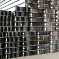 Poutre en acier léger profilé en H 100x100 HF soudée, structure carbone S355JR laminée à chaud ASTM, support de pliage