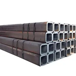 China Manufacturer Supply A53 A36 Q235 Q235B Hollow Section Black Steel Welded Pipe Steel Square Pipe