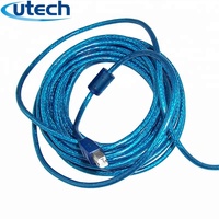 Kabel Printer USB 3.0 ke USB B warna biru berkualitas tinggi