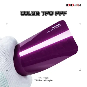 HOHOFILM Tpu mobil Film perubahan warna PPF cair logam merah otomatis 1.52*16m/gulungan Ppf Film pelindung cat berwarna lapisan PPF