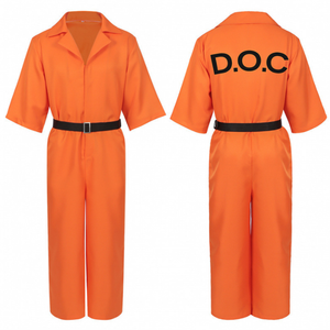 <span class=keywords><strong>Luigi</strong></span> American Prison Service Recluso Anime Cosplay disfraz para niños Halloween fiesta traje poliéster Unisex - Product Image 6