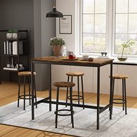 Table et chaise de cuisine, ensemble de cinq règles, table de bar et chaise, table basse