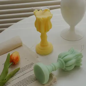 Art Decor Candle Tulip Candlestick Duft kerzen für Hochzeits feier Dekor Foto Requisiten Kreative Geschenke