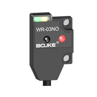 Capteur photoélectrique diffuse réfléchissant ultra-mince et ultra-compact BOJKE IP64 NPN NC/NO 12-24V DC avec câble de 2m, installation facile