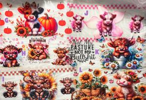 Vinilos Decorativos con Diseños de Dibujos Animados, Resistentes a los Rayos UV, para Envolver Botellas de Perfume y Vasos de Vidrio, Impresión Serigráfica DIY, Impermeables y Duraderos - Product Image 3