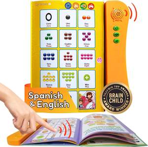 Livre électronique audio interactif à voix réelle Livres éducatifs en espagnol et en <span class=keywords><strong>anglais</strong></span> pour enfants avec pages durables - Product Image 2