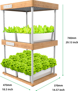 Sistema hidropónico para el hogar, pantalla de bambú para jardín, luz led para cultivo de plantas para interior, gran oferta, <span class=keywords><strong>2022</strong></span> - Product Image 2