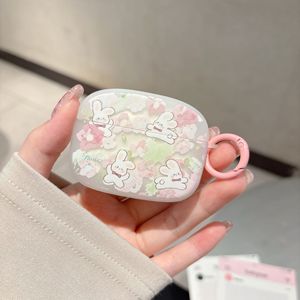 Linda funda <span class=keywords><strong>de</strong></span> <span class=keywords><strong>silicona</strong></span> estilo coreano chica conejito flor oreja para Apple para AirPods 1/2/3 generación para auriculares Bluetooth Pro - Product Image 5