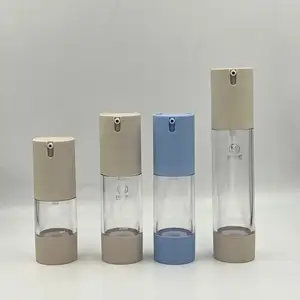 Herstellerlieferung Plastik-Lotions-/Cremeflasche nachfüllbare luftlose Flasche mit Verschlusspumpe für Kosmetikverpackung 30 ml 50 ml