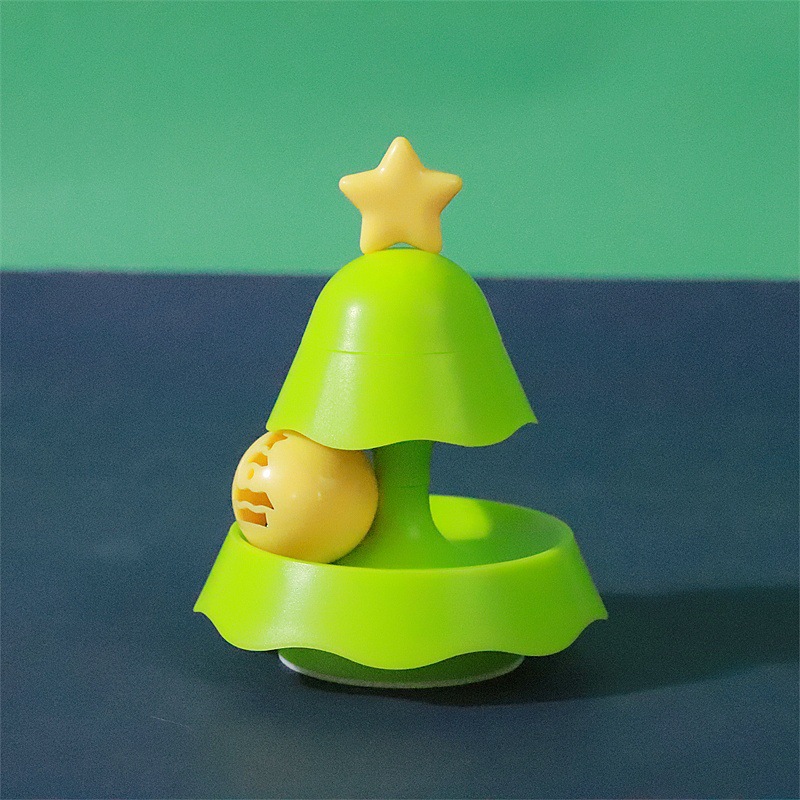Two-layer cat carousel in green color