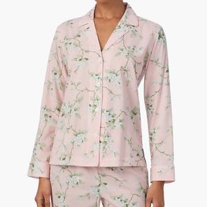 Pijamas Elegantes y Chic de Estilo Vintage para Mujer, Ropa de Dormir Térmica de Talla Grande, Algodón Transpirable, Cintura Elástica, Conjunto de Pijamas Suaves para el Hogar - Product Image 1