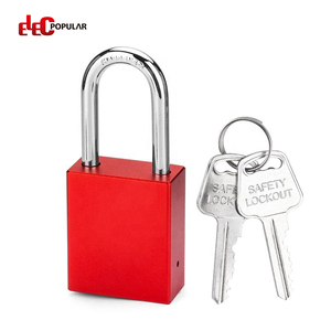 <span class=keywords><strong>Candado</strong></span> de Aluminio de Alta Seguridad Elecpopular OEM con Grillete de Acero de 38 mm, Llave Maestra, <span class=keywords><strong>Candado</strong></span> Mecánico <span class=keywords><strong>Rojo</strong></span> de Seguridad - Product Image 1