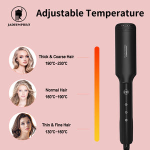 Plancha de Pelo con Recubrimiento Cerámico y Pantalla LCD de Alta Tecnología PTC, Plancha Eléctrica de 450F con Indicador de Temperatura, Uso Doméstico, Doble Función - Product Image 2