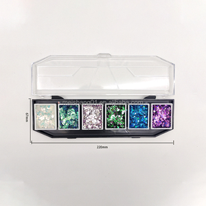 Fournitures de <span class=keywords><strong>peinture</strong></span> corporelle en gros, kit de paillettes épaisses multi-tons |   Iridescent |   Art des ongles - Product Image 2