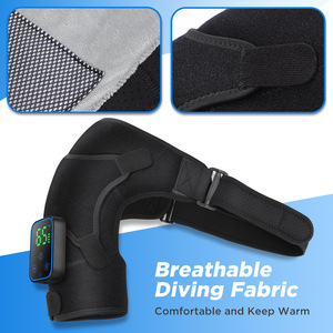 Almohadilla de hombro inteligente con vibración y calentamiento rápido, con control por aplicación, para alivio del dolor, dispositivo de masaje para uso doméstico. - Product Image 3