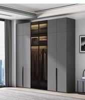 Armoire miroir sur mesure en bois avec porte coulissante, rangement pour vêtements, directement de l'usine, pour les fournisseurs de meubles