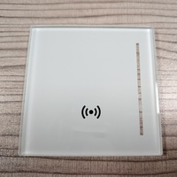 Kaca Tempered Glass saklar cerdas kaca Panel kartu lapisan AF anti-sidik jari warna putih kustom