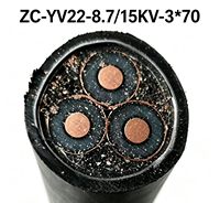 Kabel MV Berpelindung Tahan Api ZC-YJV22-8.7/15kV 3*70ee