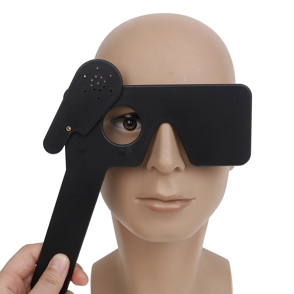 Occlusoir Oculaire Portable Avec 14 Trous - Lot De 3 Pour Tests De Vision - Noir - NOYOC