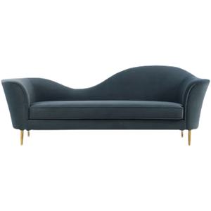 Canapé <span class=keywords><strong>Chesterfield</strong></span> capitonné en velours bleu classique pour hôtel et salon, <span class=keywords><strong>2</strong></span> ou 3 places, avec pieds dorés - Product Image 3
