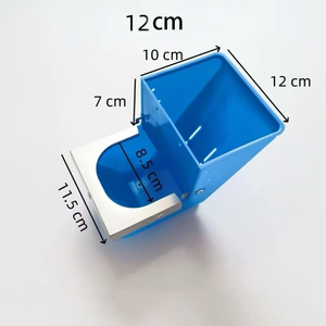 Cage à <span class=keywords><strong>Lapin</strong></span> Automatique Suspendue avec Mangeoire Bol <span class=keywords><strong>Abreuvoir</strong></span> Verrouillable en Plastique et Acier - Product Image 3