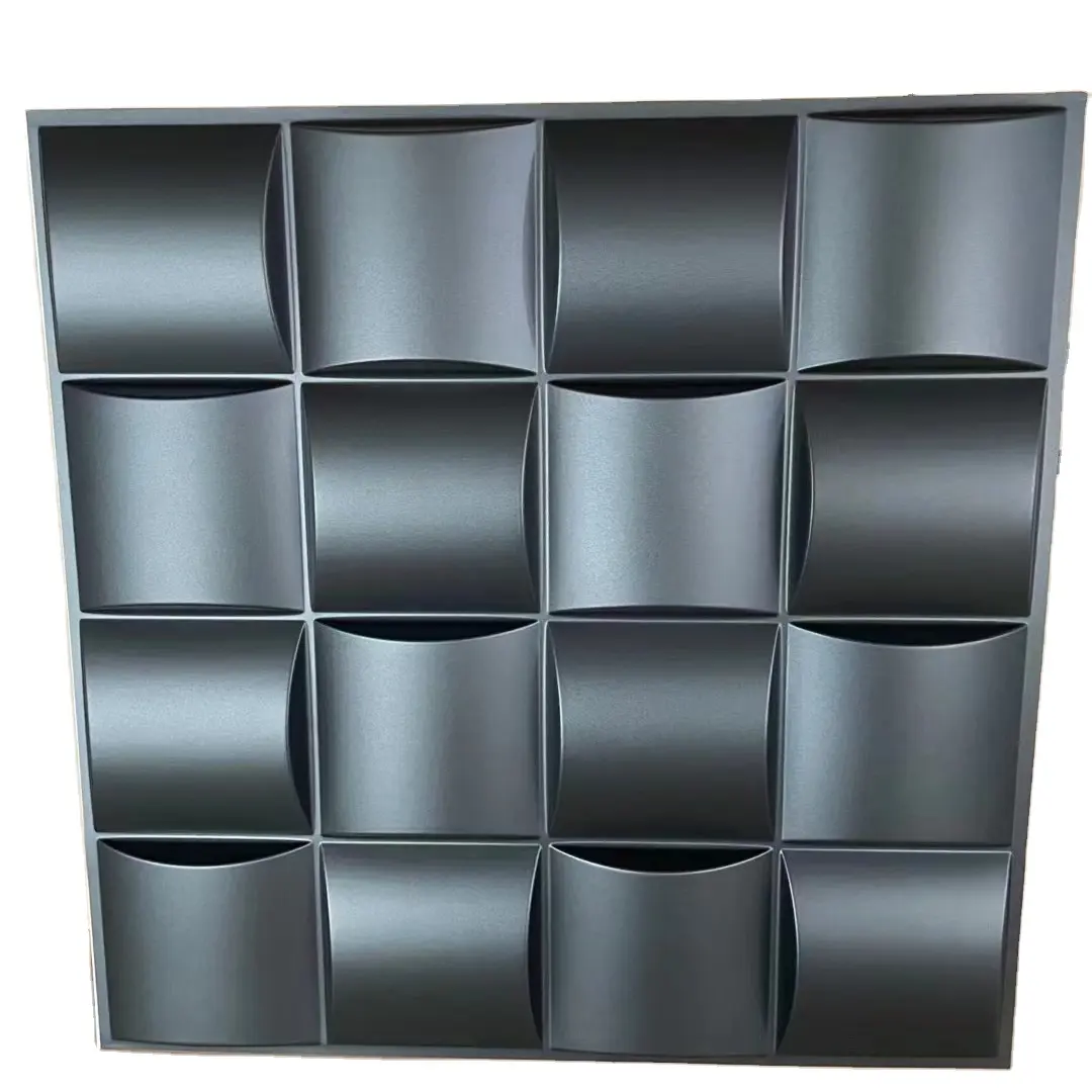Black Diamond Shape Wohnzimmer Modernes Design Luxus dekorative PVC 19,7 Zoll 3d Wand paneel