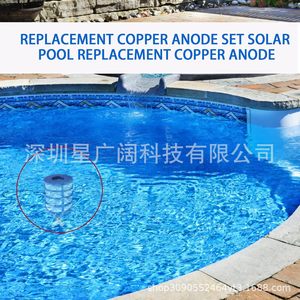 Kit de remplacement de tige d'anode en cuivre pour piscine solaire XGK, purificateur d'eau haute efficacité 15x10x7cm pour piscines et spas - Product Image 2