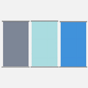 Stores à enroulement électriques modernes avec stores verticaux en tissu intégrés pour fenêtres françaises et puits de lumière, utilisation extérieure - Product Image 5