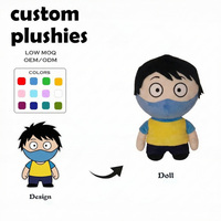 Muñecos de Peluche Personalizados, Muñecos Adorables con Diseño de Lobo y Temática Forestal, Artículos de Atracción, Tortugas Ninja, Llavero de Peluche Personalizado Marujana