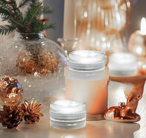 Haute qualité en plastique <span class=keywords><strong>LED</strong></span> Fish Tank lumières <span class=keywords><strong>Submersible</strong></span> jardin étang décoratif thé lumière bougies pour les mariages à la maison - Product Image 2