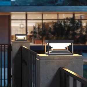 Lámpara Solar Cuadrada Impermeable para Poste de Puerta, Lámpara de Jardín para Patio de Villa, Iluminación de Pared - Product Image 2