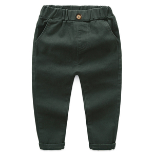 Pantalons cargo pour garçons très vendus 2020, doux et confortables, 100% coton, couleur unie - Product Image 4