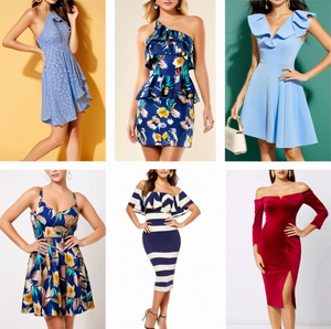 Vestidos de Verano para Mujer al por Mayor, de Alta Calidad, Casuales, Estampados, de Algodón, Modelo QZ-028, Envío Mixto desde Fujian, Nuevo Stock Disponible - Product Image 3