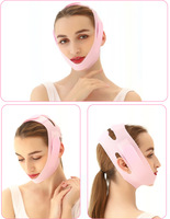 Silicone visage joue V forme Double menton réducteur ascenseur rose pansement pour mincir mentonnière réutilisable pour dormir