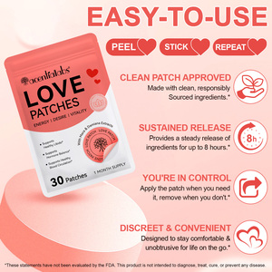 Parches Veganos de Maca y Damiana para la Libido, 30 Unidades, Parches para el Equilibrio <span class=keywords><strong>Hormonal</strong></span> para Hombres y Mujeres - Product Image 5