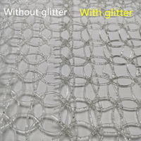 Gold mit Glitzer 4,5CM 6CM PVC-Netzteppich für Außendekoration