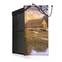 Écran LED transparent pour intérieur et extérieur, grille transparente, haute perméabilité, écran LED, directement de l'usine