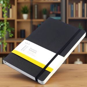 B5 Hardcover <b>Notebook</b> <b>A5</b> PU Leather Custom Fitness Journal Planner - Product Image 1
