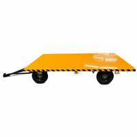 Remorque tracteur à quatre roues sans entretien de 2 tonnes avec crochet de remorquage, personnalisable OEM, grande tablette