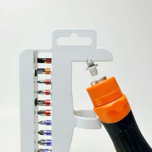 Jeu de tournevis à cliquet 16-en-1 LXRS1601 avec embouts en acier au vanadium coloré, support magnétique pliable, outil manuel métrique - Product Image 2