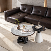 Table basse géométrique ultra-cristalline minimaliste italienne, luxe léger, style moderne et simple, pour salon, petit appartement, en marbre