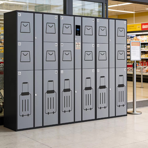 Casier <span class=keywords><strong>de</strong></span> rangement intelligent pour bagages, grande capacité, pour hôtels, aéroports, gares, voyageurs, E-cabinet - Product Image 2