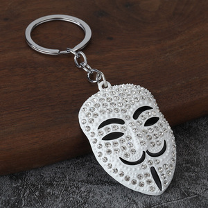 Nouveau Pendentif de Sac pour Homme, Style Européen et Américain, Motif Masque <span class=keywords><strong>V</strong></span>-Word Revenge Squad, Petit Cadeau - Product Image 2